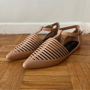 Melissa x Jason Wu Pointy Toe Nude Jelly with Ankle Strap